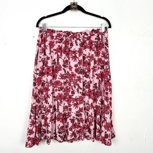 Floral Pink Women's Skirt